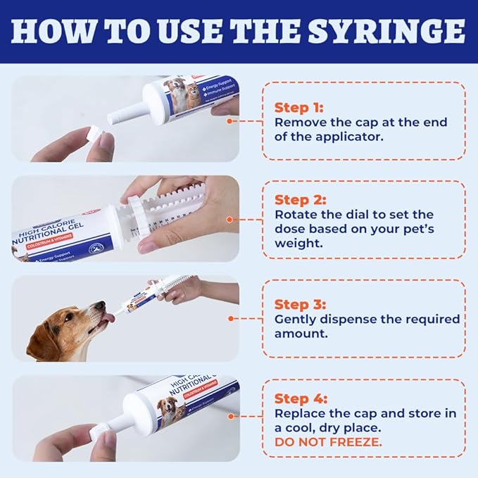 Wellix 4oz High-Calorie Nutritional Gel for Dogs & Cats, Sugar-Free Immune & Appetite Support