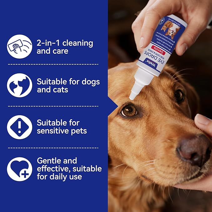 Wellix Colirio para perros y gatos 60ml – Cuidado ocular de arándanos