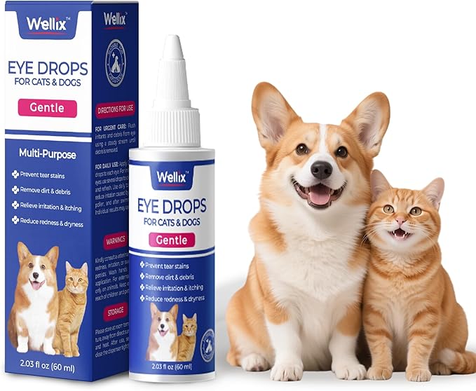 Wellix Colirio para perros y gatos 60ml – Cuidado ocular de arándanos