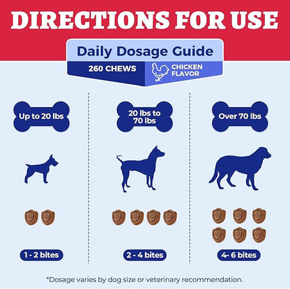 Masticables Wellix Dog Vision – 260 unidades con arándano rojo, luteína y taurina para el apoyo contra las manchas de lágrimas y la salud ocular