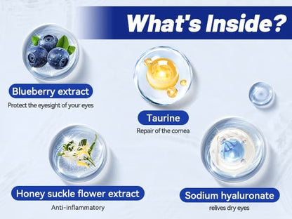 Wellix Pet Eye Drops – 60ml Blueberry Soothing Formula for Eye Allergy & Infection Treatment